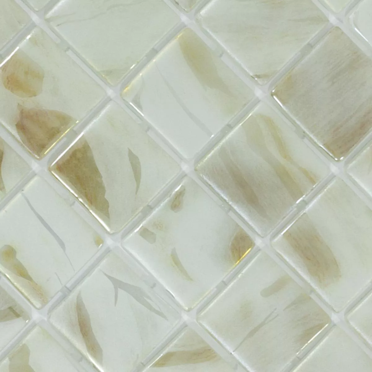 Glass Svømmebasseng Mosaikk Alassio Beige 38