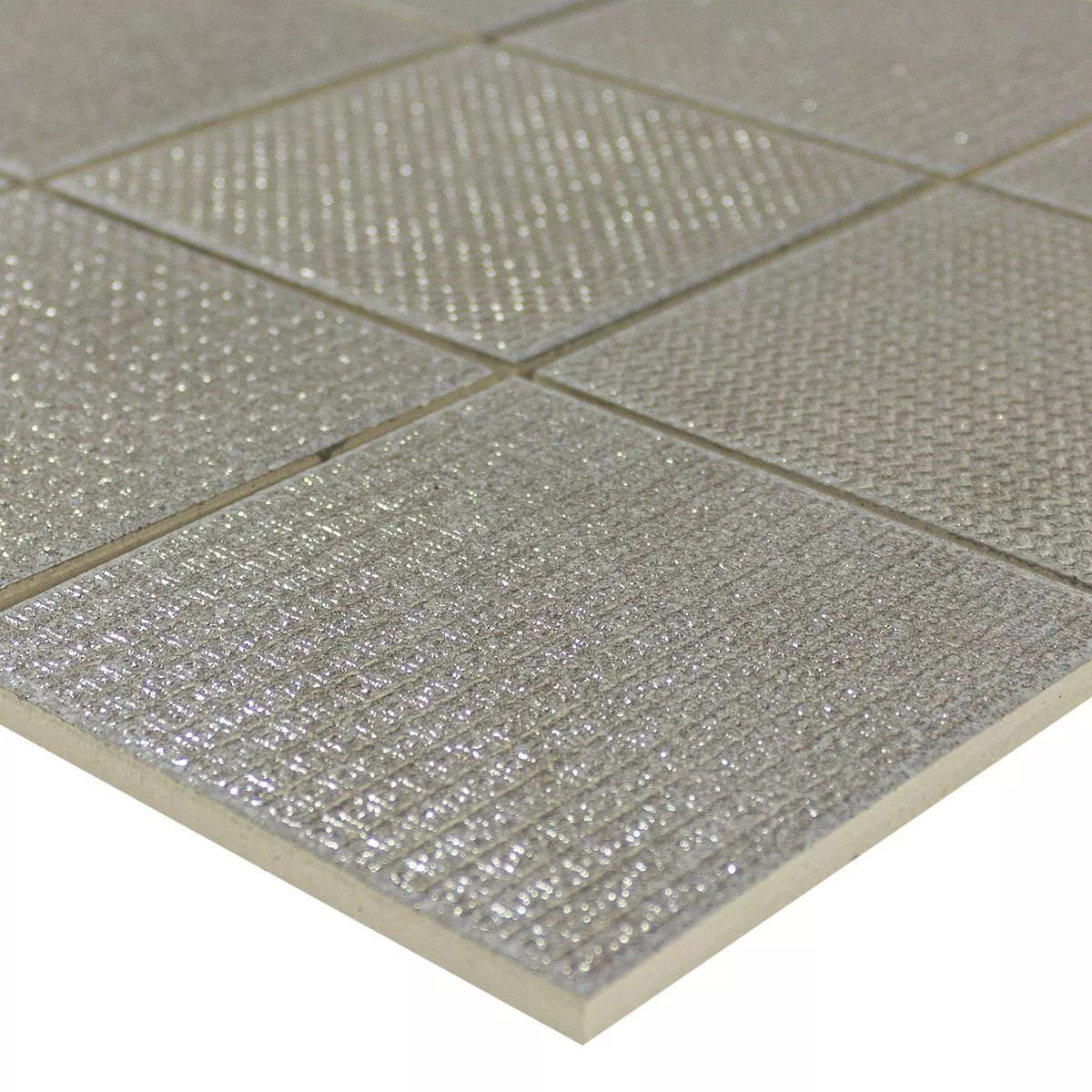 Areora Keramisk Mosaikk Metallic Grå