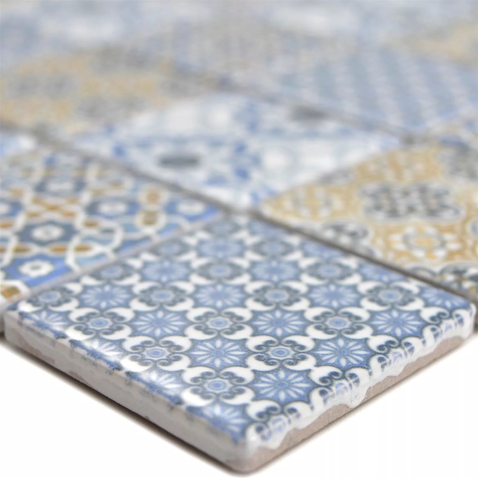 Keramikk Mosaikkfliser Daymion Retro Optikk Torget 47 Blå Brun Keramikk Mosaikkfliser Daymion Retro Optikk Torget 47 Blå Brun