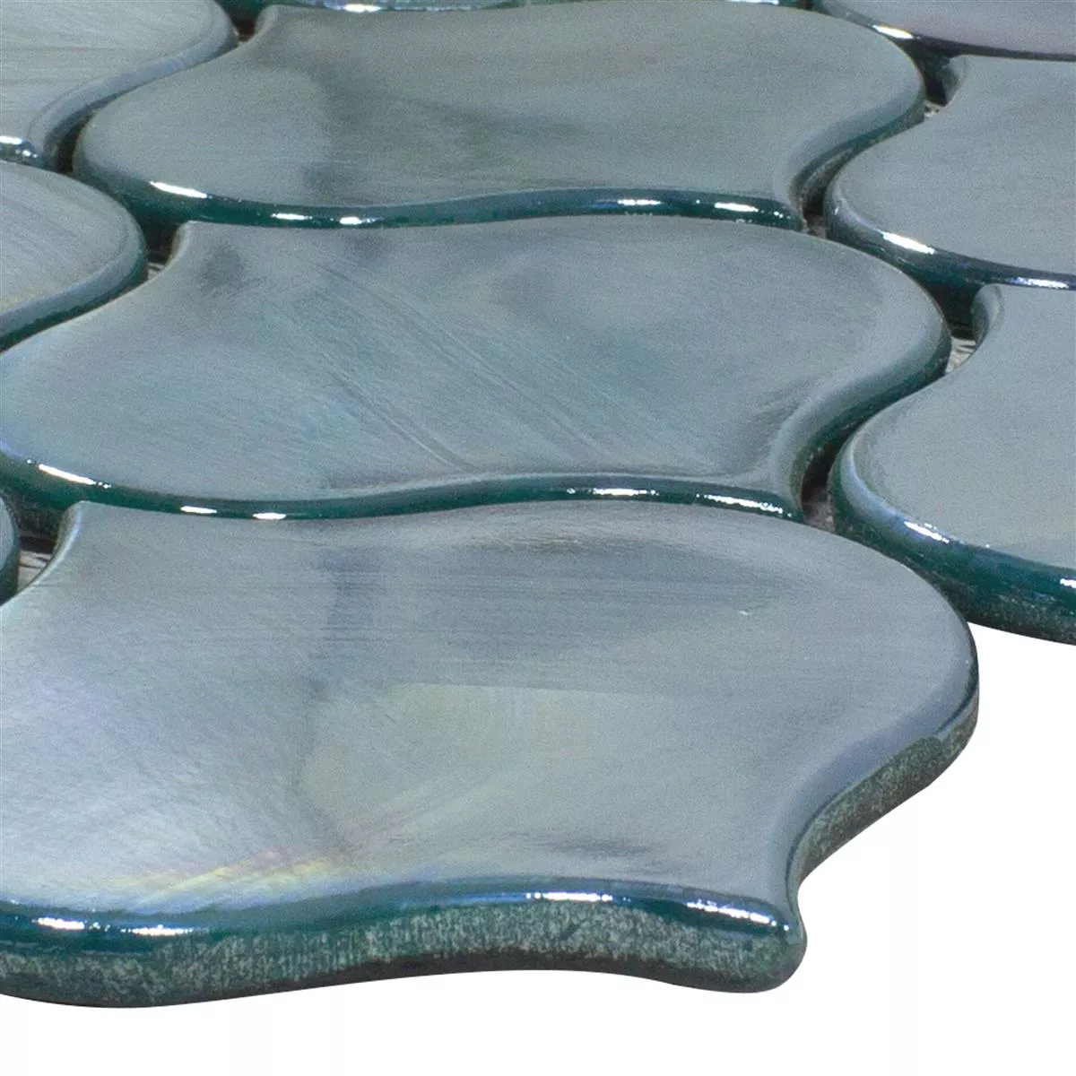 Glass Mosaikk Fliser Andalucia Arabesque Grønn Innsjø