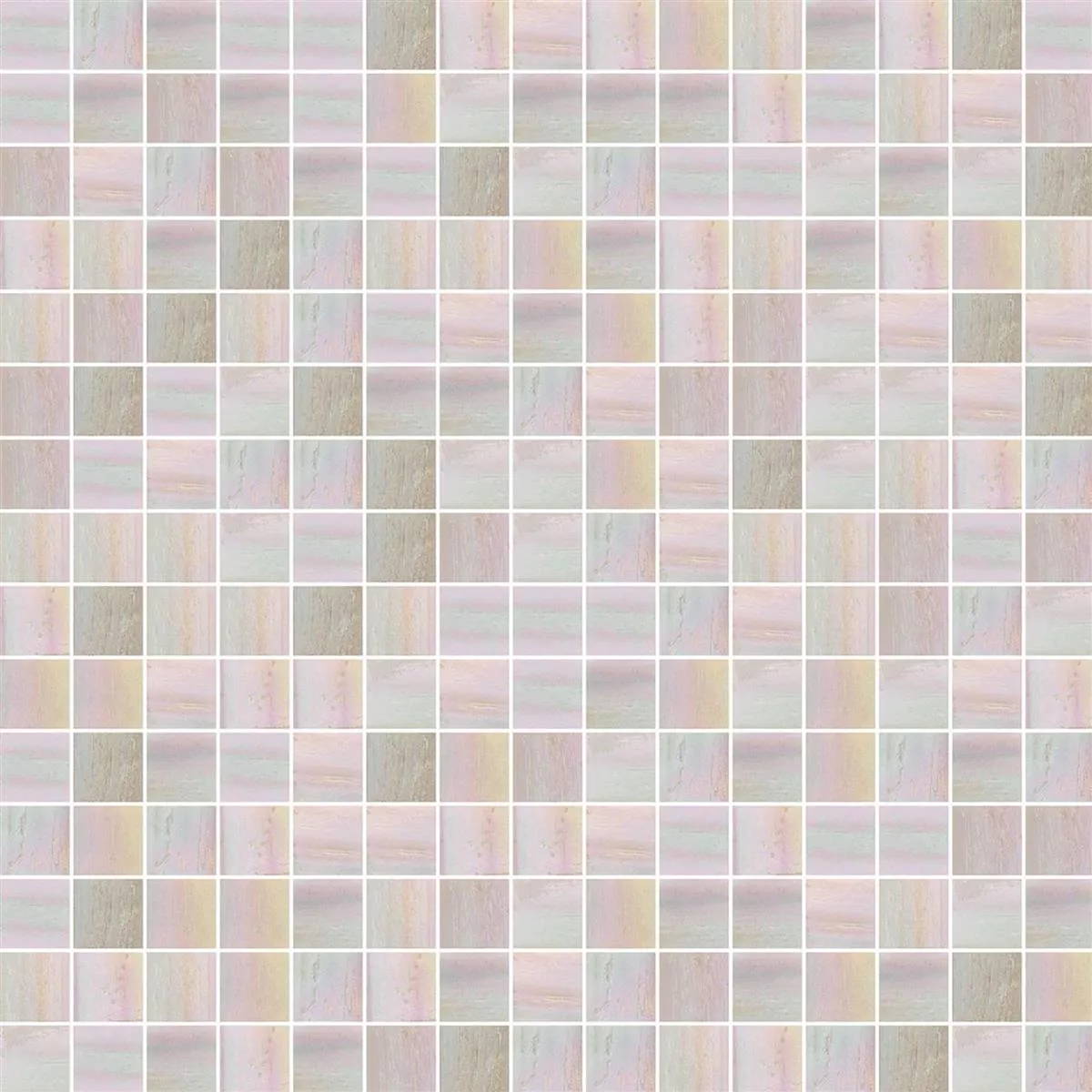 Glass Mosaikk Fliser Trend-Vi 821 Shining 20x20 mm
