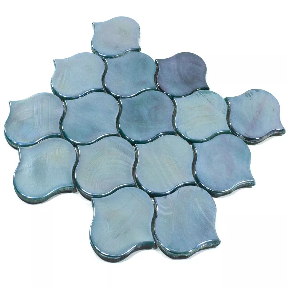 Glass Mosaikk Fliser Andalucia Arabesque Grønn Innsjø