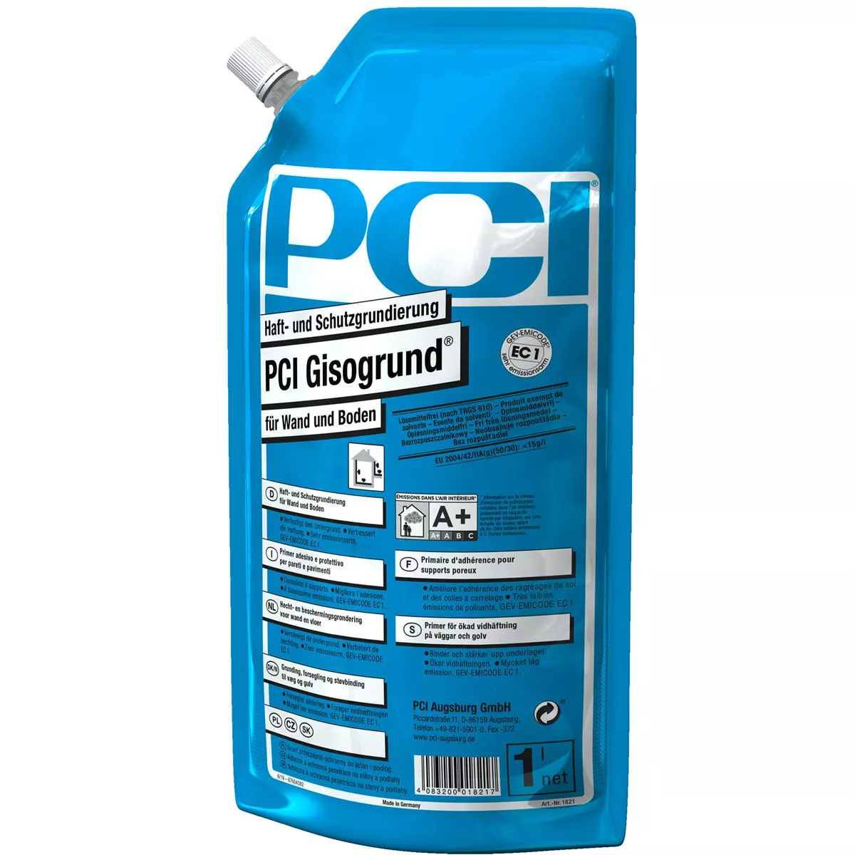 PCI Gisogrund Haft- und Schutzgrundierung Blau 1L PCI Gisogrund Haft- und Schutzgrundierung Blau 1L