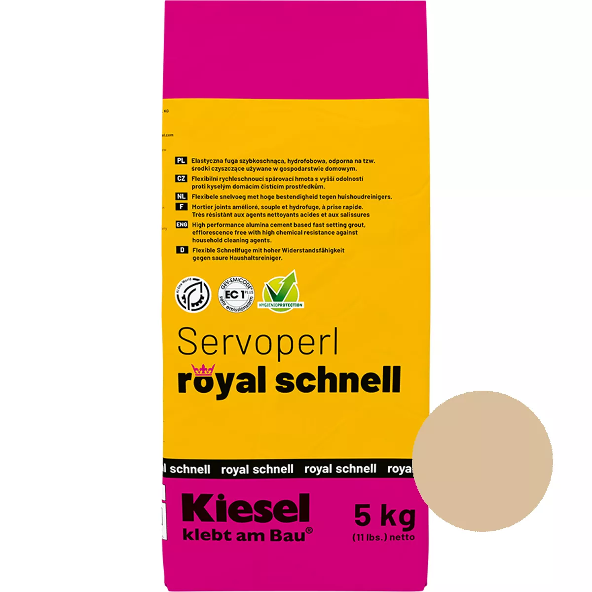 Fugemasse Servoperl Royal Schnell Sahara 5 kg