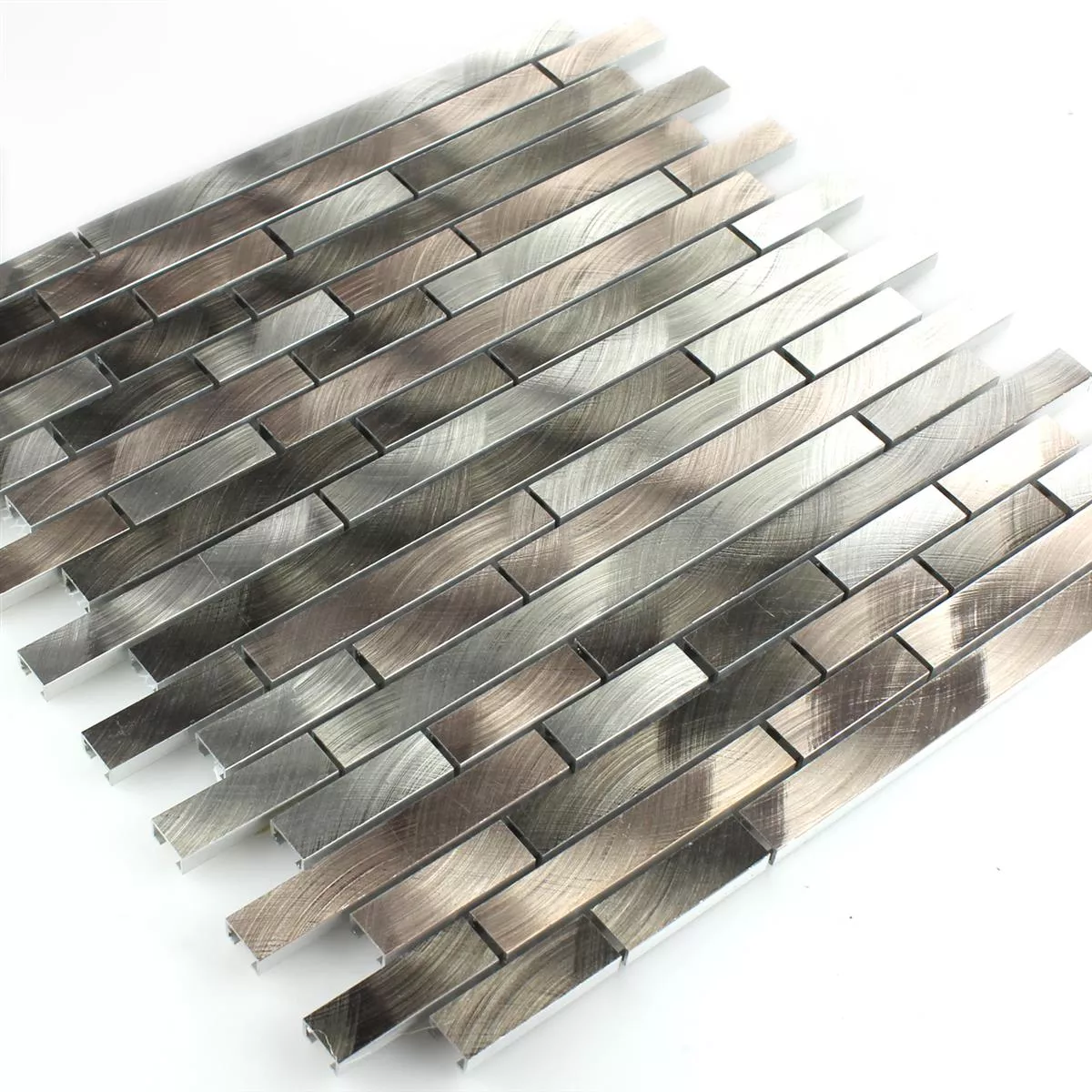 Mosaikkfliser Aluminium Metall Sahara Brun Mix