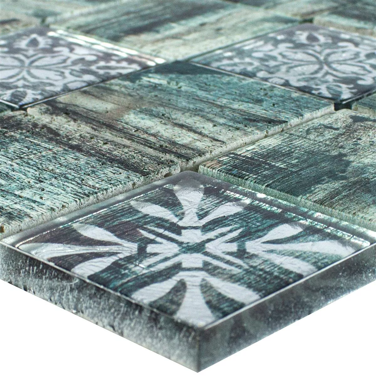 Glass Mosaikk Fliser Tre Utseende Norwalk Grå Brun Grønn Q48 Glass Mosaikk Fliser Tre Utseende Norwalk Grå Brun Grønn Q48