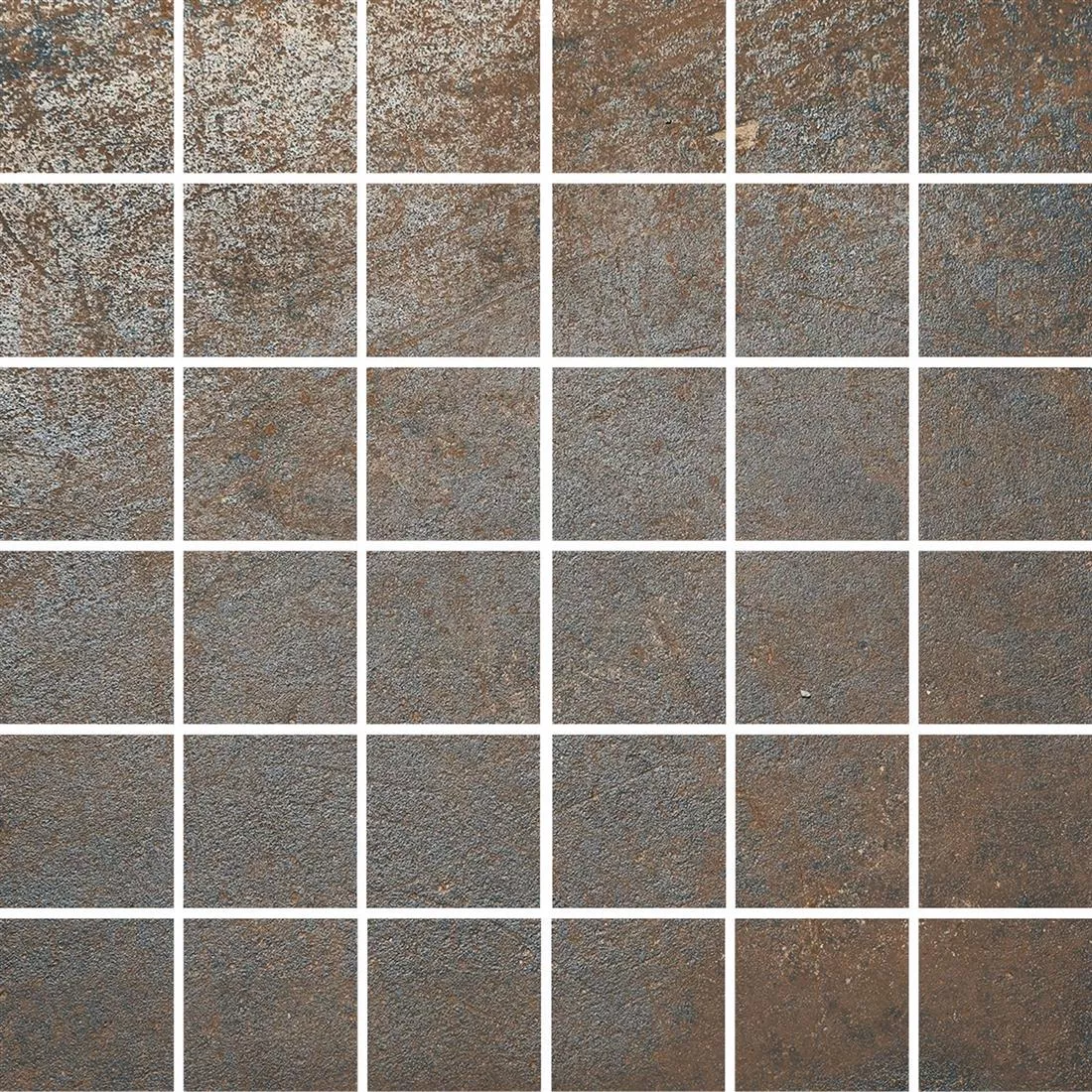 Mosaikkfliser Sierra Metall Utseende Rust R10/B