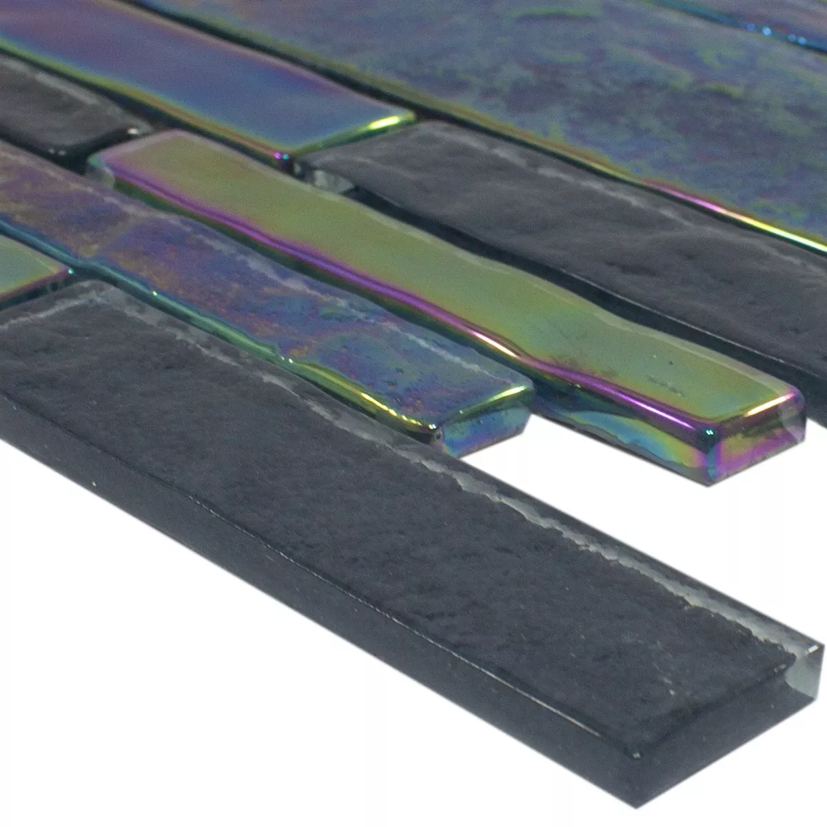 Glass Mosaikk Perlemor Effekt LaBrisa Svart Stang