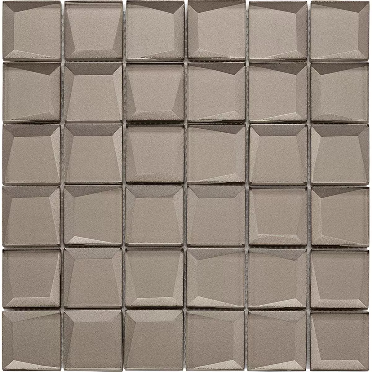 Glass Mosaikk Fliser Venedig 3D Beige