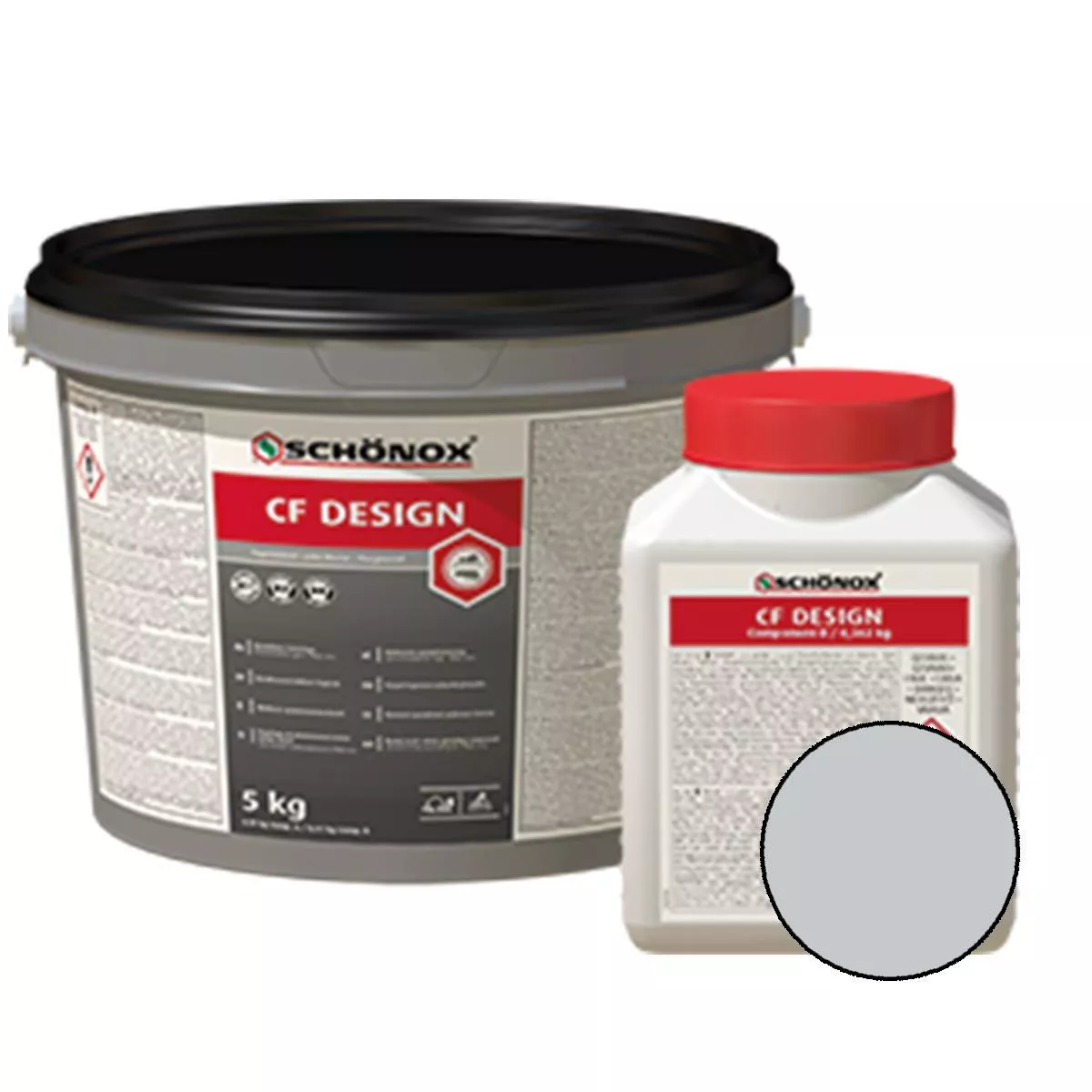 Fugemasse Schönox CF Design Epoxy Resin Colorfuge Sølvgrå 2,5 kg Fugemasse Schönox CF Design Epoxy Resin Colorfuge Sølvgrå 2,5 kg