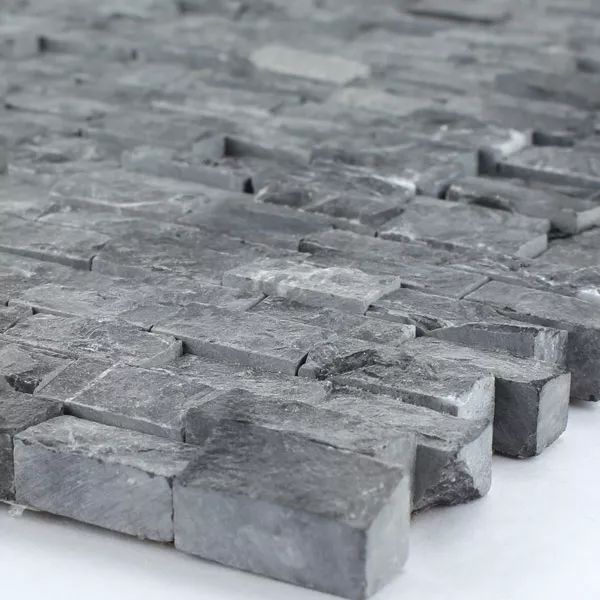Mosaikkfliser Marmor Veggvendt Brickstones Svart