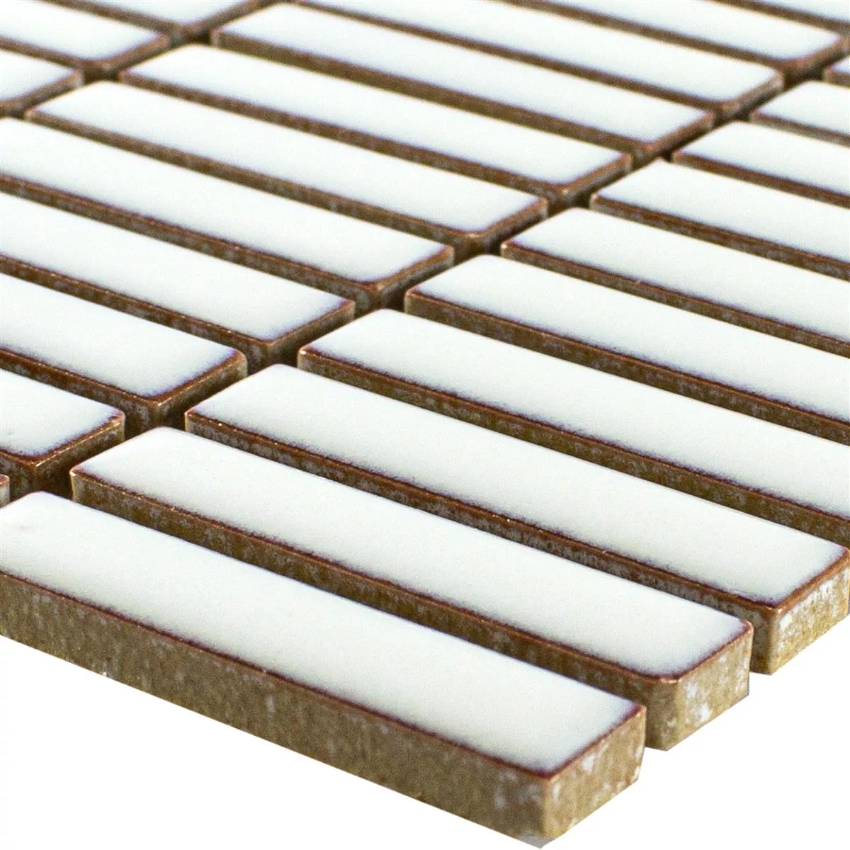 Keramikk Mosaikkfliser Maytown Hvit Glitrende Keramikk Mosaikkfliser Maytown Hvit Glitrende