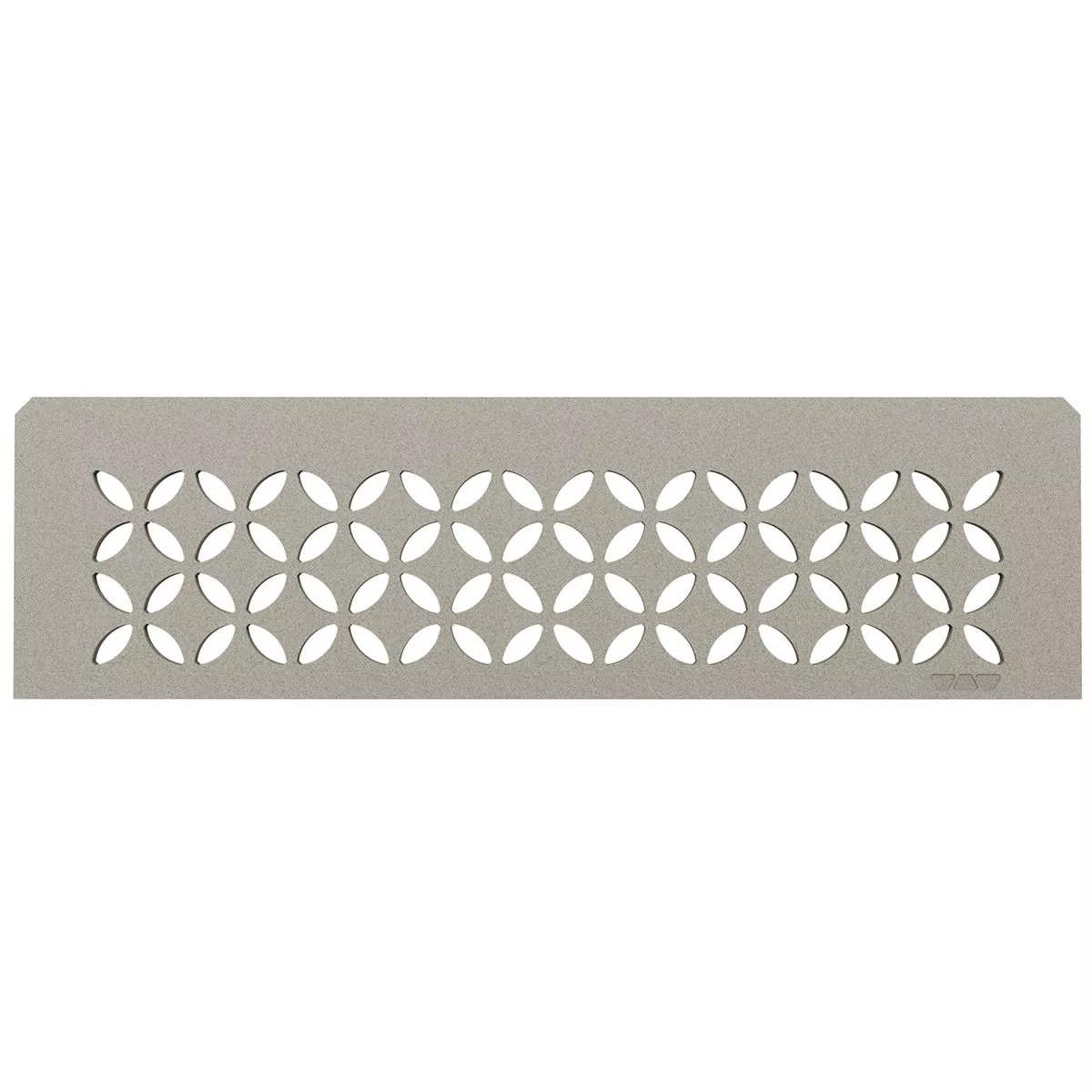 Nisjehylle Schlüter rektangulær 30x8,7 cm blomstergrå