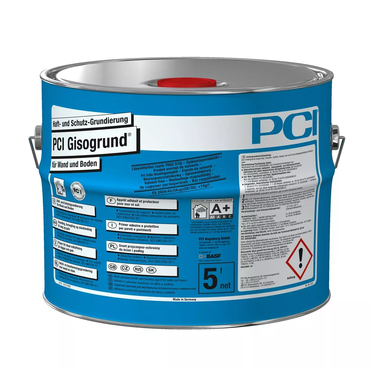 PCI Gisogrund Haft- und Schutzgrundierung Blau 5L PCI Gisogrund Haft- und Schutzgrundierung Blau 5L