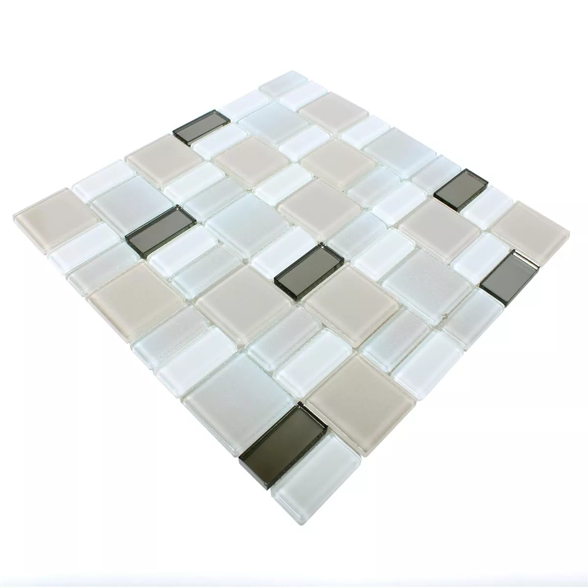 Glass Mosaikk Fliser Peacock Beige Blendende