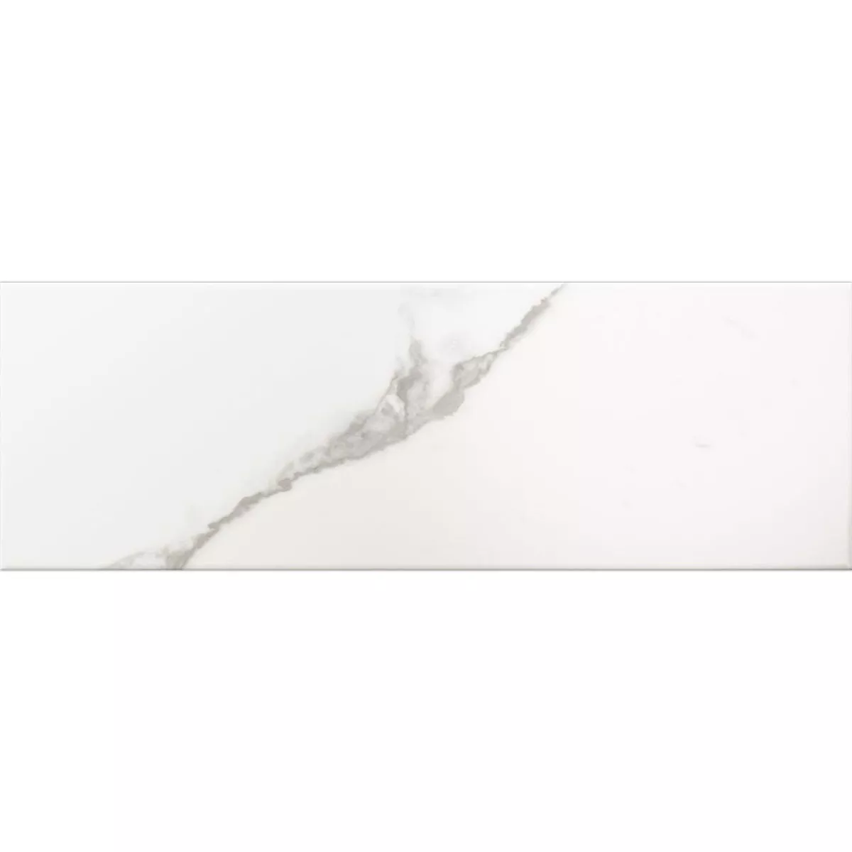 Metro Veggfliser Girona Marmor Utseende Hvit Frostet 10x30cm Metro Veggfliser Girona Marmor Utseende Hvit Frostet 10x30cm