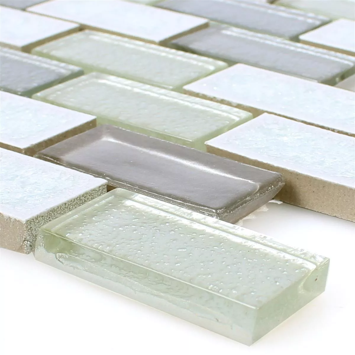 Mosaikkfliser Glass Keramikk Mirasol Hvit Mosaikkfliser Glass Keramikk Mirasol Hvit