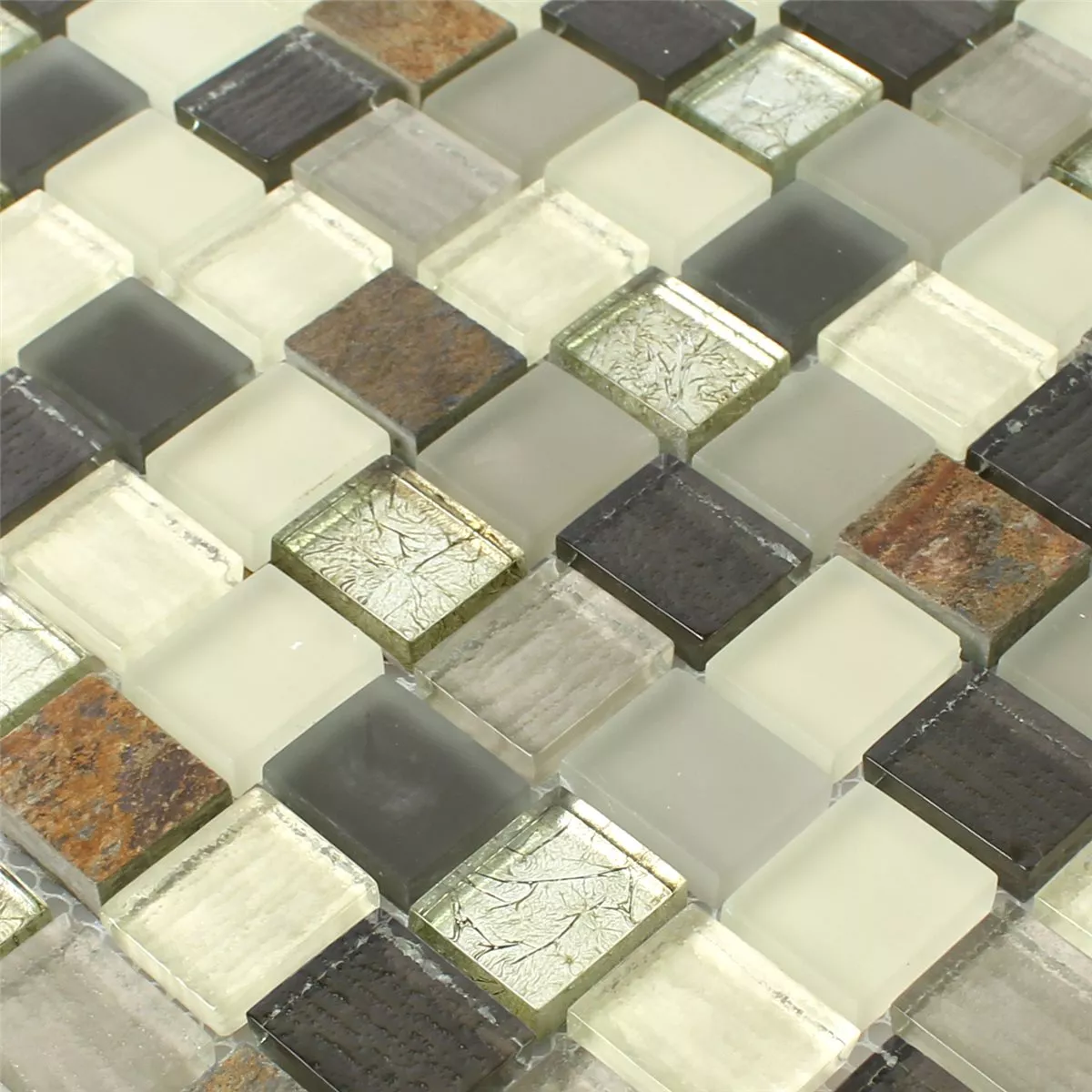 Glass Naturstein Mosaikkfliser Ortega Rustikk