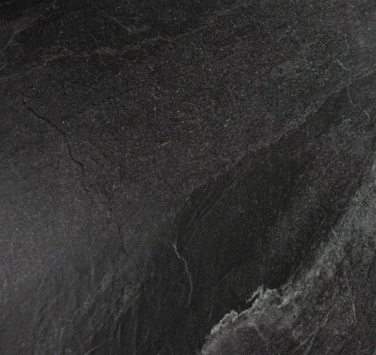 Gulvflis Eldian Svart Skifer Utseende 60x60cm