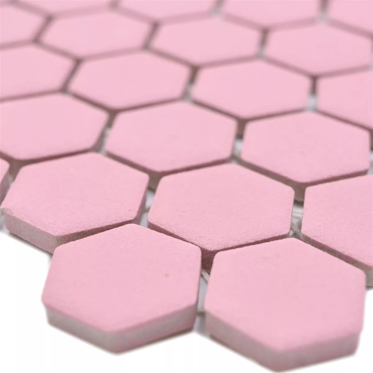 Keramisk Mosaikk Bismarck R10B Sekskant Rosa H23 Keramisk Mosaikk Bismarck R10B Sekskant Rosa H23