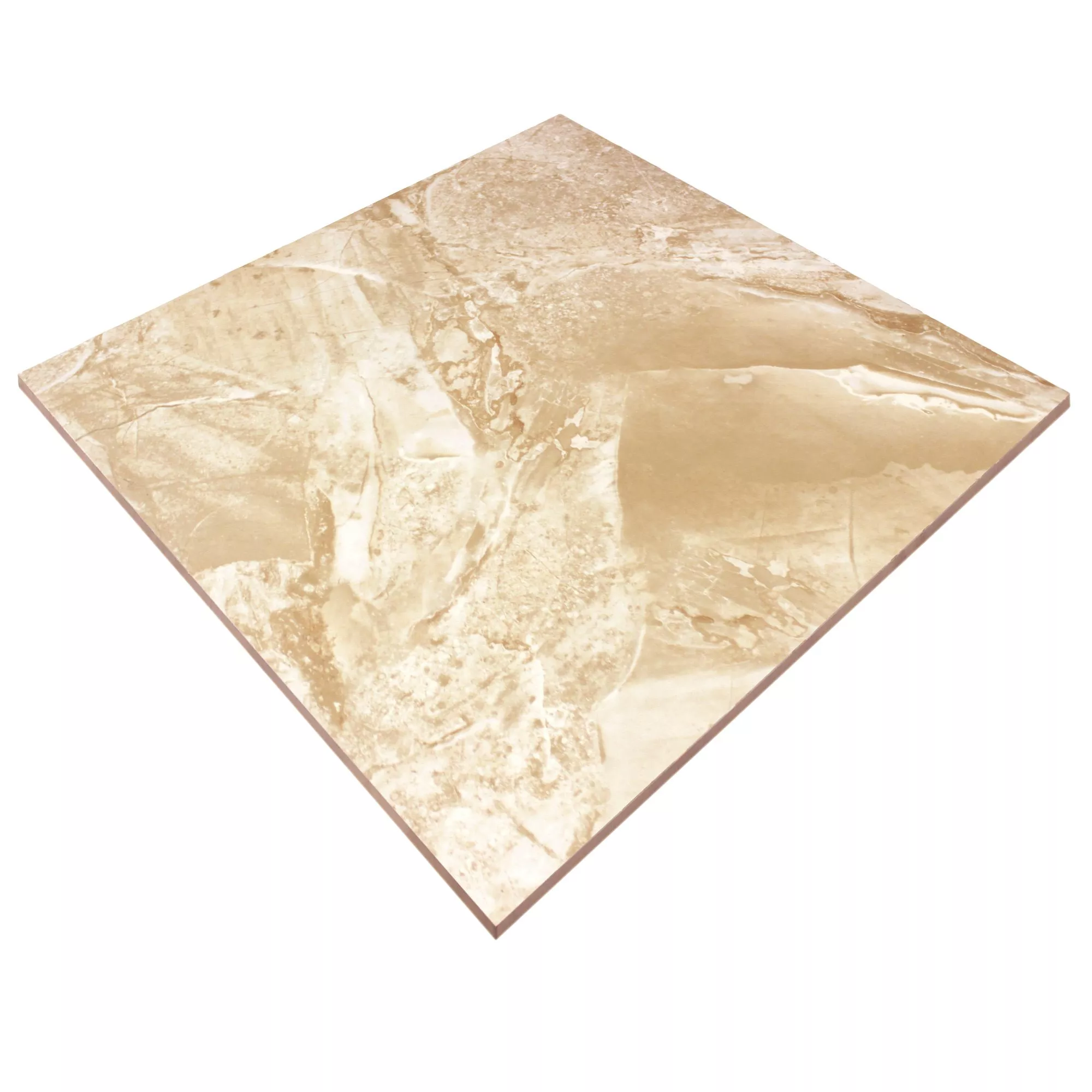 Mønster Gulvfliser Marmor Utseende Himalaya Sand Polert 60x60cm