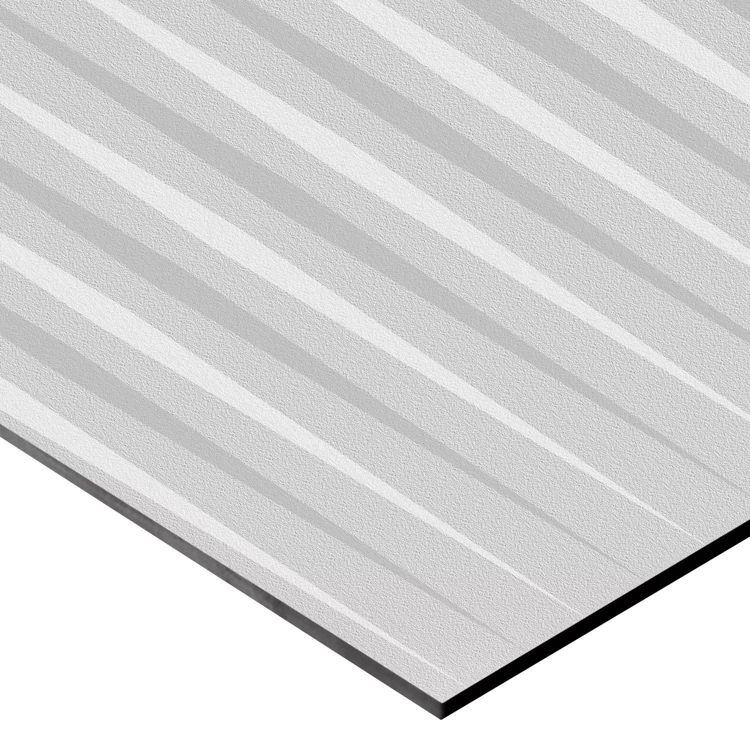 Veggfliser Vulcano Stripes Innredning Utbedret Lysegrå 60x120cm