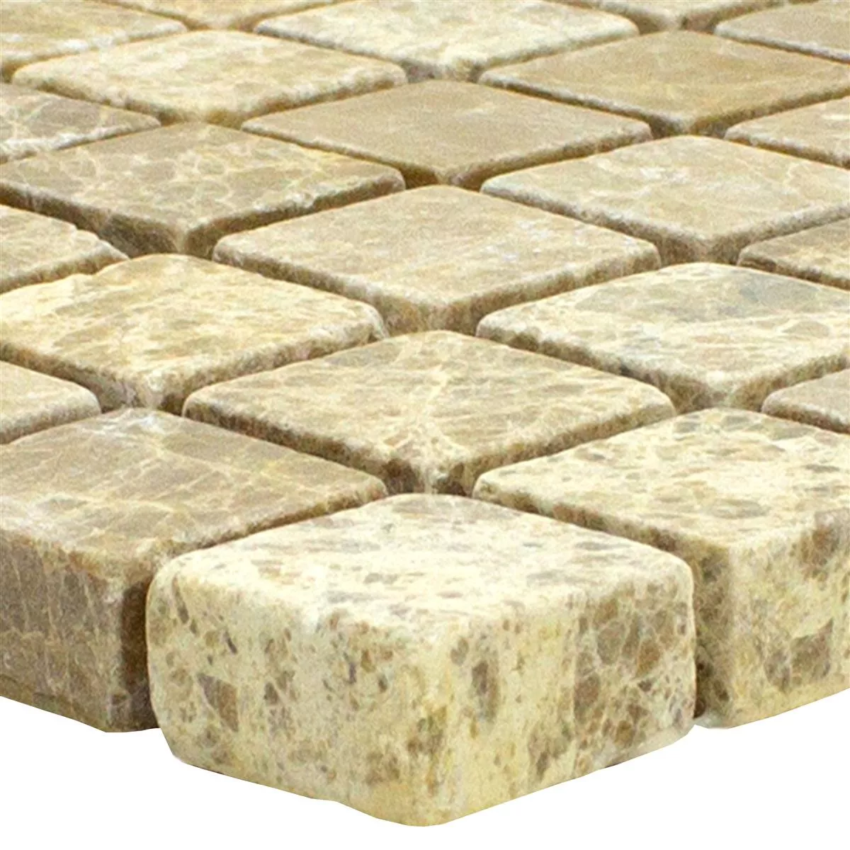 Mønster fra Marmor Natursteinmosaikk Fliser Menia Beige