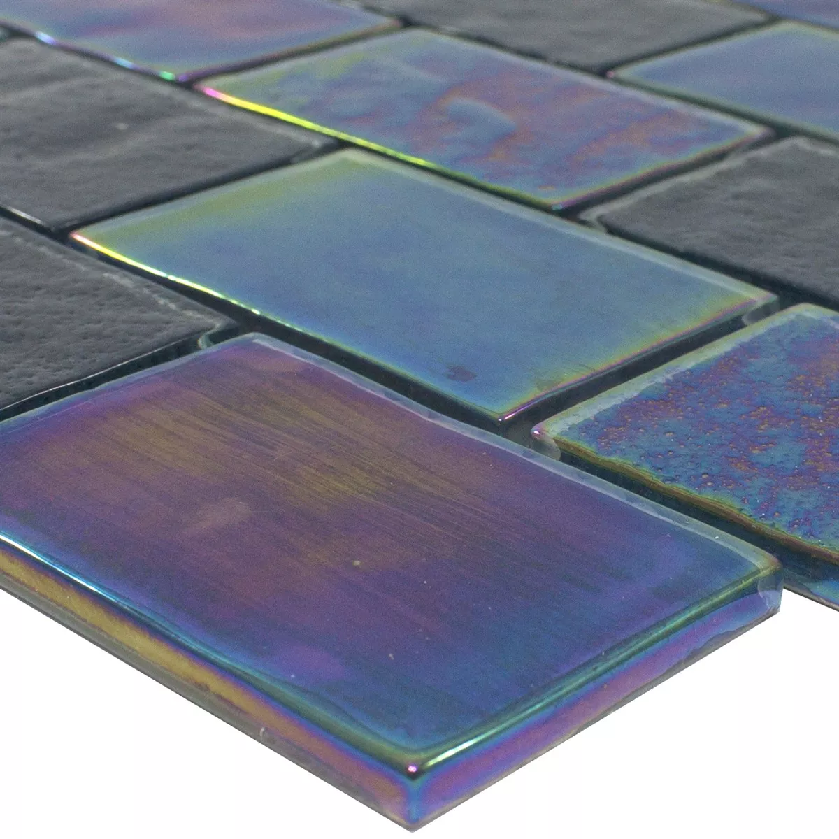 Glass Mosaikk Perlemor Effekt LaBrisa Svart