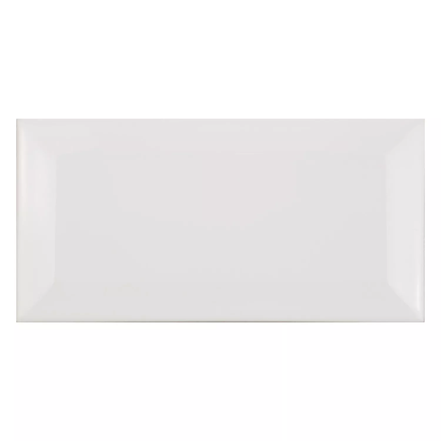 Metro flis Hvit Frostet 7,5x15 cm Fasett Pitcox Blanco