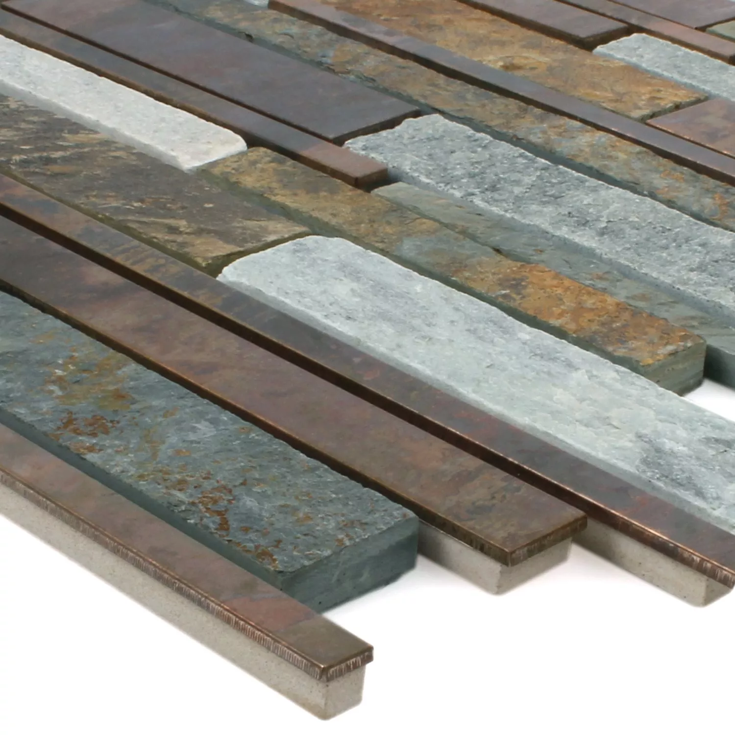 Mosaikkfliser Miray Naturstein Kobber Mix Mosaikkfliser Miray Naturstein Kobber Mix