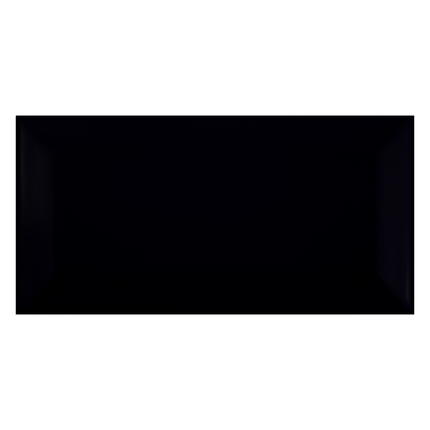 Metro flis Svart Frostet 7,5x15 cm Fasett Pitcox Negro