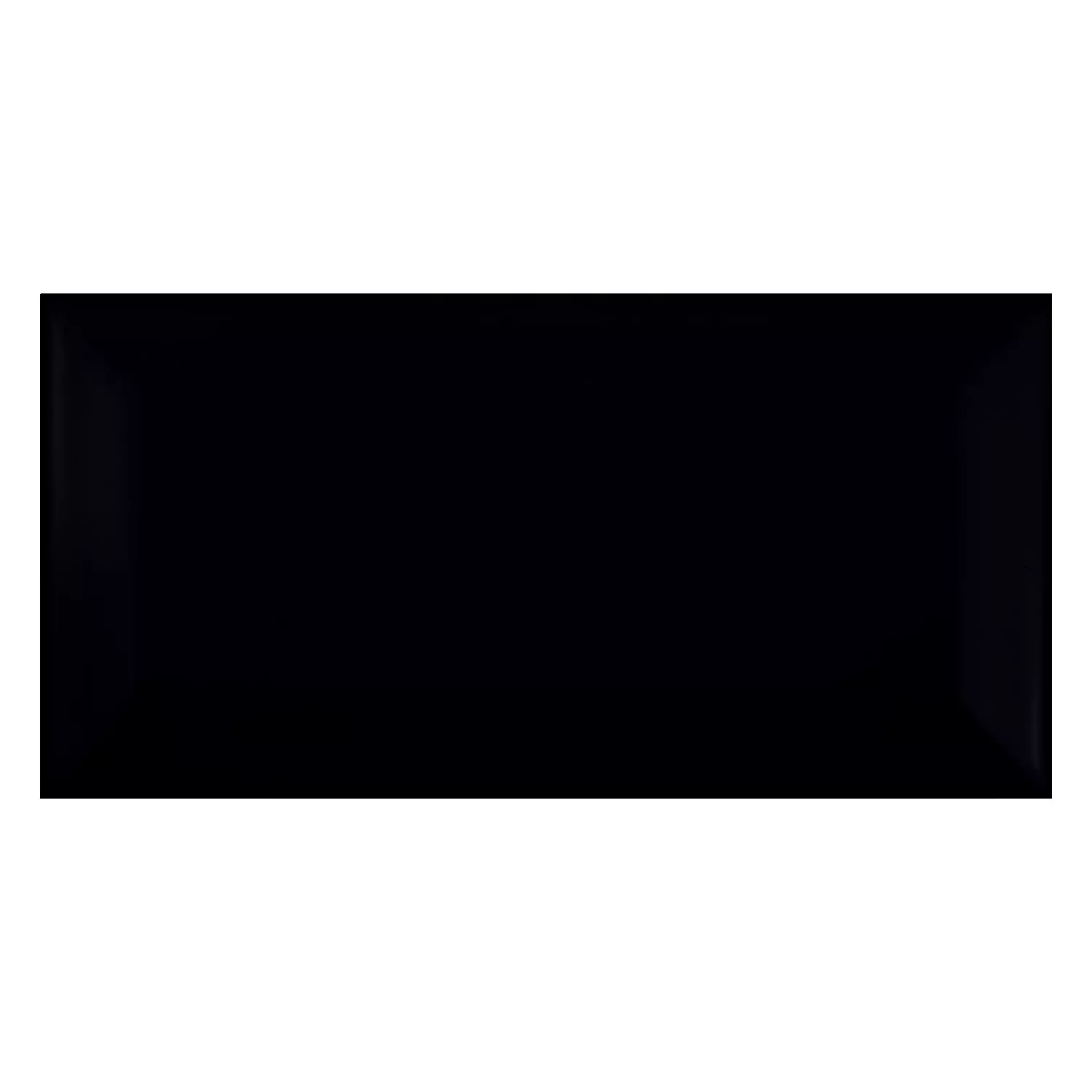 Metro flis Svart Frostet 7,5x15 cm Fasett Pitcox Negro